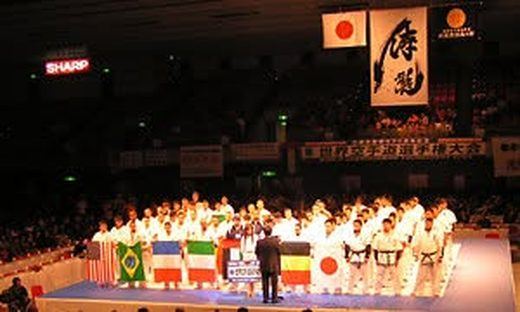Matt 'Sumo' Shriner at a full-contact karate tournament in Japan